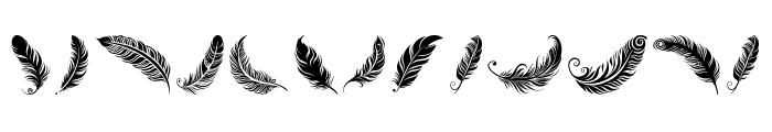 Feather Hug Regular Font UPPERCASE