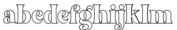 FeathersOutline Font LOWERCASE