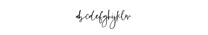 Featherstitch Script Regular Font LOWERCASE