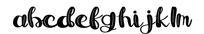 Feathery Delight Font LOWERCASE