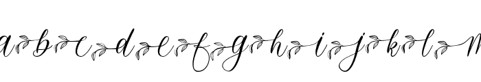 Feathery Font UPPERCASE