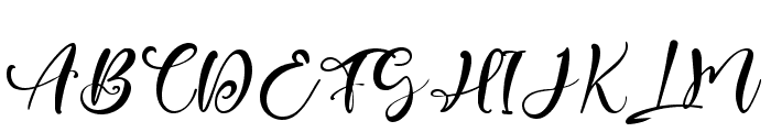 Febian Script Font UPPERCASE