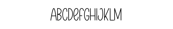 February Minimalist Font UPPERCASE