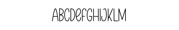 February Minimalist Font LOWERCASE