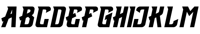 Fedorn-Italic Font UPPERCASE