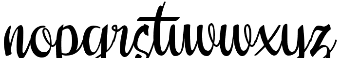 Feisty Font LOWERCASE