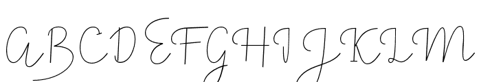 Felicity Script Font UPPERCASE