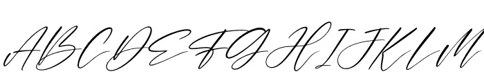 Felisha Italic Font UPPERCASE