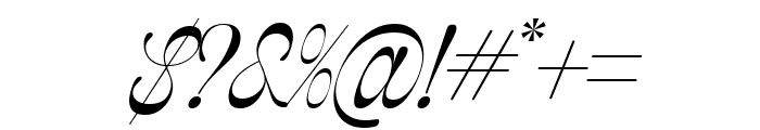 Fell Good Signature Italic Font OTHER CHARS