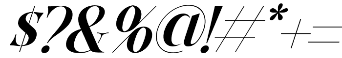 Fellee Stencil Italic Regular Font OTHER CHARS