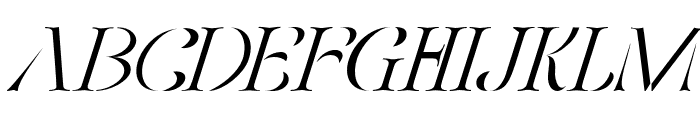 Fellee Stencil Light Italic Font UPPERCASE