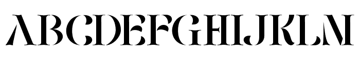 Fellee Stencil Regular Font UPPERCASE