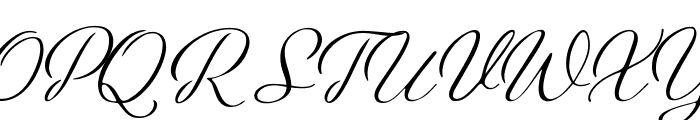 Female Baleon Italic Font UPPERCASE