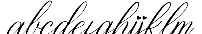 Female Baleon Italic Font LOWERCASE