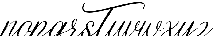 Female Baleon Italic Font LOWERCASE
