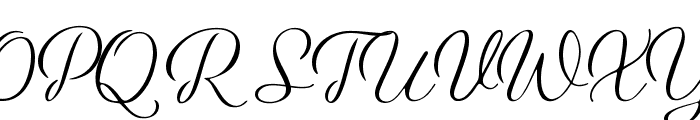 Female Baleon Font UPPERCASE