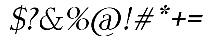 Female Italic Font OTHER CHARS