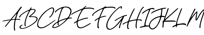 Femila Signature Italic Font UPPERCASE