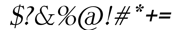Femilia Italic Font OTHER CHARS