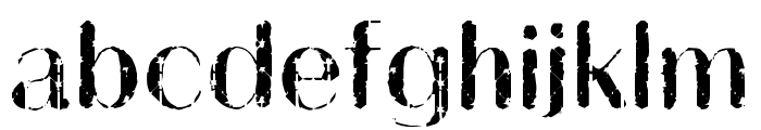 Fencing Ghost Regular Font LOWERCASE