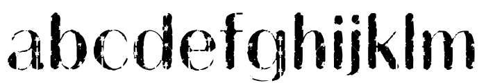 FencingGhost-Regular Font LOWERCASE