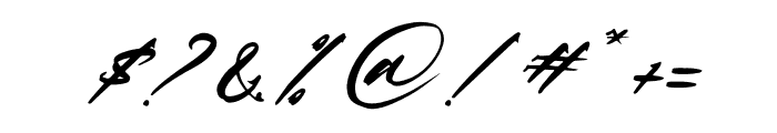 Feori Luna Italic Font OTHER CHARS