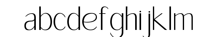Feragie Extra Light Font LOWERCASE