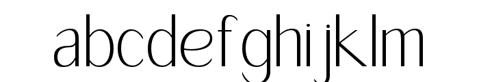 Feragie-ExtraLight Font LOWERCASE
