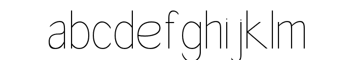 Feragie-Thin Font LOWERCASE