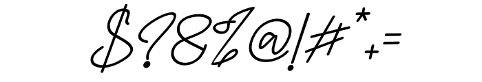 Fergitta Italic Font OTHER CHARS