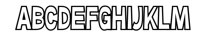 Ferguso Outline Regular Font UPPERCASE