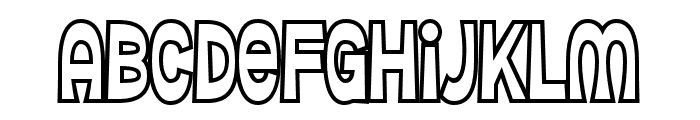 Ferguso Outline Regular Font LOWERCASE