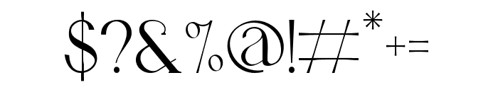Fernstad-Regular Font OTHER CHARS
