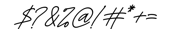 Ferttigra Italic Font OTHER CHARS