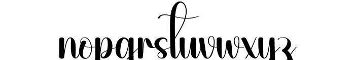 Fiance Font LOWERCASE