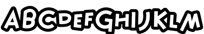 Fidget Outline Font LOWERCASE