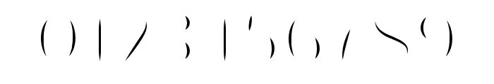 Fieldstone Inline Font OTHER CHARS