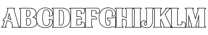 Fieldstone Outline Font LOWERCASE
