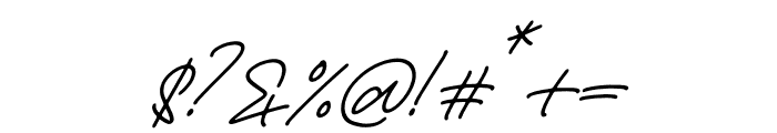 Fiestalia Italic Font OTHER CHARS
