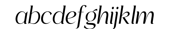 FiftyHolliwing-Italic Font LOWERCASE