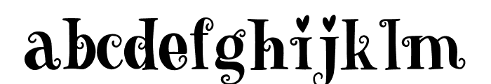 Fig & Lemon Font - Curly Regular Font LOWERCASE