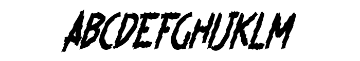 Fighter Horror Font LOWERCASE