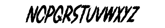 Fighter Horror Font LOWERCASE