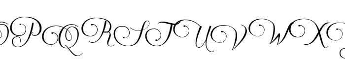 Fikriani Script Font UPPERCASE