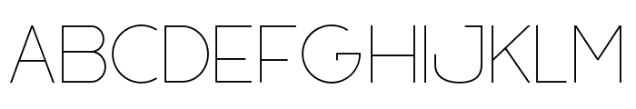 Filena Thin Font UPPERCASE