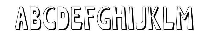 Filiya Shadow Font LOWERCASE