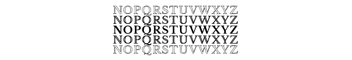 Filled Font UPPERCASE