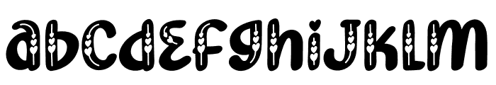 Filling In Love2 Font LOWERCASE