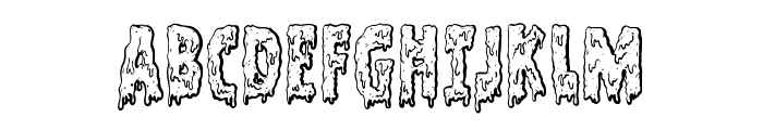Filthy Creation Drop Shadow Font UPPERCASE
