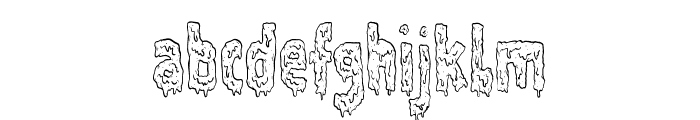 Filthy Creation Hand Drawn Alt Font LOWERCASE